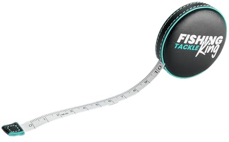 Fishing-King Tackle Maßband | 150cm | Kompaktes Maßband zum Angeln | Automatisches Einrollen