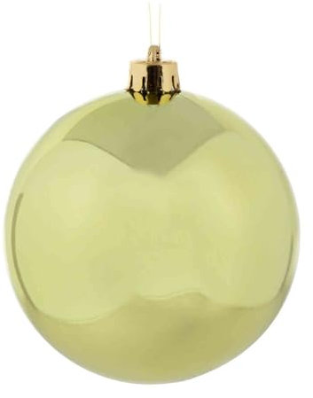 VEPATIM Weihnachtskugeln Christbaumkugeln XL aus Kunststoff limettengrün Ø20cm