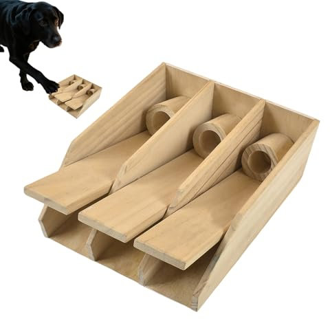 Bsbkoj Dog Treat Toy, Piano Keyboard Interactive Feeder, 8.66x10.63x3.94 Inches, Teeth Cleaning Design, Puzzle Toy, Wooden Slow Food Dispenser for Puppy Training, Indoor Play, Stimulation