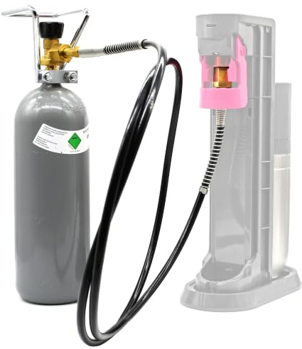 Universal CO2 Adapterschlauch inkl. 2kg Kohlensäure für Anschluß an Wassersprudler