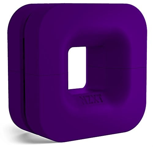 NZXT Puck - Kabellösung und Headset-Halterung - Kompakte Größe - Silikonkonstruktion - Leistungsstarker Magnet für Computergehäuse-Montage - Lila