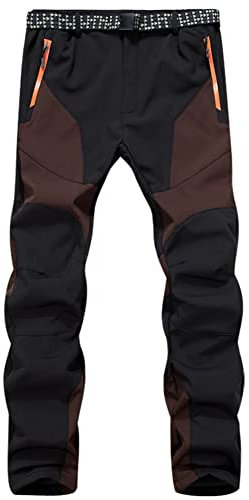GITVIENAR Herren Gefüttert Outdoorhose wasserdicht Winddicht atmungsaktiv warm Abriebfest Softshellhose Berghose Funktionshose Trekkinghose Wanderhose Winterhose Herbst Winter