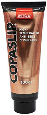 MOLYSLIP - COPASLIP | High Temperature Copper Anti-Seize Grease | Withstands Extreme Temperature (Up To 1100°C) | Protects Against Galling, Seizure Rust and Corrosion | Ideal for Cars/Vehicles | 100g