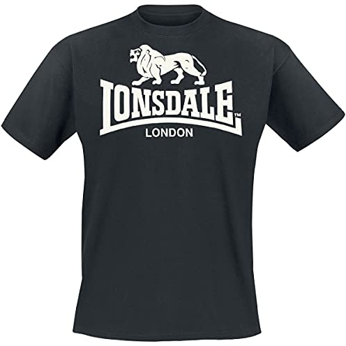 Lonsdale London Logo Männer T-Shirt schwarz Streetwear