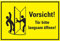 Schild I Hinweisschild Vorsicht! Tür bitte langsam öffnen! Kunststoff, 300x200mm