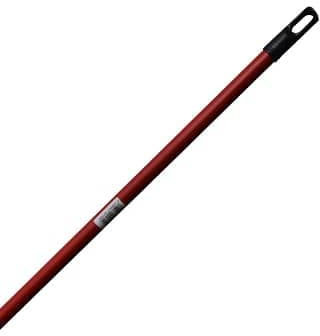CABLEPELADO Palo universal madera cepillo barrer fregona | Palo de Metal | Mango de Madera para escoba | Sujeción de rosca | Robusto y resistente | Limpieza hogar | Madera (120 cm rojo)