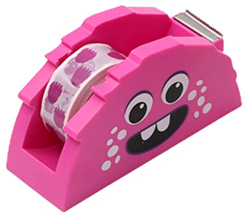 DOITOOL Klebebandabroller Cartoon Monster Klebebandspender Für Schreibtisch Kleiner Bandschneider Für Büro Und Zuhause Niedliches Büromaterial Tape Cutter Für Erwachsene Praktische Büroaccessoires