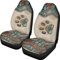 Showudesigns Boho Paw Western Autositzbezug Vordersitze Nur für Frauen Tribal Aztec Satteldecke Sitzbezüge Vollständiges 2er Set Universal Fit Southwestern