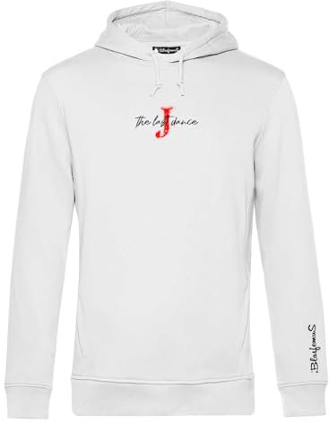 Blasfemus Sweatshirt für Herren mit Kapuze – The Last Dance – J 23 Champions Basketball, Weiß, L
