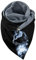 GBEN Dreieck Schal Damen Warme Leicht Schal Kuschelige Halswärmer mit Knopf Weicher Halswärmer Dreieckstuch Lustig Katzenmotiv Scarf Halstücher Deckenschal (G1-F, One Size)