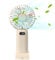 Portable Handheld Fan, Mini USB Fan with 5 Speeds & Rechargeable Battery, Personal Small Electric Fan for Kids Adults, Pocket Hand Fan for Home Office Travel #9 (Beige)