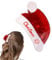Fukamou Weihnachtsmütze Damen Krallenclip,Süße Weihnachtsmütze Krallenclip,Haarklammern Für Frauen In Cartoon-Hutform Für -Weihnachten - Dutt-Haar-Pferdeschwanz-Haarklammern Mit Starkem Halt Für