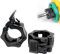 Cierres para Pesas De 50mm, Abrazaderas Mancuerna para Barras, 2 Piezas Bloqueadores para Barras De Pesas, Barbell Collars, Cierre Rápido, Hebilla para Mancuernas, Negro