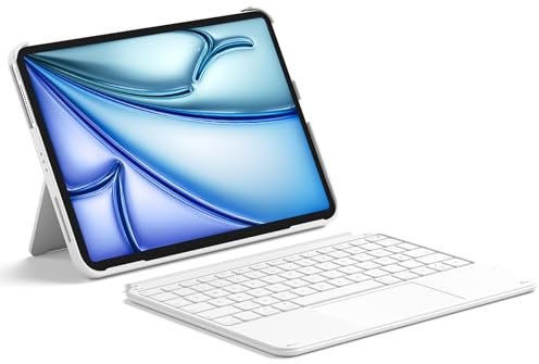 Inateck Hülle mit Tastatur,Ultraleichte Tastatur für iPad 10/11 Generation A16 2025 11 Zoll,iPad Air 11 M3/M2 (2025/2024),Air 5/4,Pro 11 4/3/2/1,Abnehmbar, mit Touchpad, QWERTZ, AceTouch KB04122