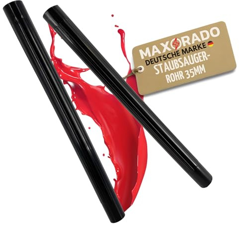 Maxorado Tubo per aspirapolvere, 35 mm, 2 x 50 cm, NW 35, per Siemens Kärcher Hilti Eibenstock Festool Metabo Panasonic Samsung Moulinex Bosch, prolunga tubo di aspirazione in plastica DN35