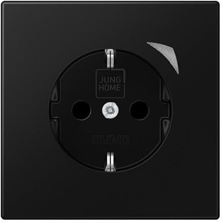 Jung Home BTLS1521SSWM Smart Steckdose Sprach- und Appsteuerung Kompatibel mit Alexa Steuerung über Bluetooth Graphitschwarz