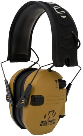 Walker's Razor Slim Electronic MUFF - Battle Brown, One Size, (GWP-RSEM-BB)