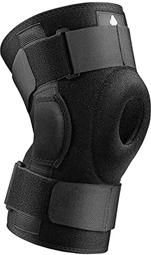 NEENCA Rodillera con bisagras, ajustable de compresión para hombres y mujeres, rodilleras abiertas para dolor de rodilla, hinchazón, desgarro de menisco, ACL, PCL, MCL,recuperación de lesiones. AC-56