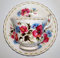 Royal Albert - Lot de 2 tasses à collectionner - Août - Poppy - Avec soucoupe - Porcelaine osseuse - Blanche - Ronde - Maison