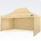 BRIMO Festzelt 100% Wasserdicht mit 3 Seitenteilen - 5 Jahre Garantie (3x4,5 m, Beige)