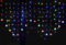 BLOOMWIN 2x1M Schneeflocken Lichtervorhang Bunt, USB Weihnachtesbeleuchtung 8 Modi Lichterkettenvorhang 104 LEDs Lichterkette Fenster für Balkon, Hochzeit, Weihnachten IP44 Lichterkette