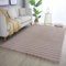 Carpetsale24 Teppich Läufer 80x250 cm Beige, Flauschiger Kunstfell Teppich in Felloptik mit Hoch-Tief Struktur & Bubble-Design, Super Weich, Plüschig für Wohnzimmer & Schlafzimmer