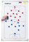 Cawila Taktiktafel Fussball inkl. Magnete, Stift, Wischer und Tasche, Size: 75 x 100cm