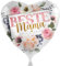 Folienballon Beste Mama Blumen Ballon Muttertag Deko Geschenk Mama Geburtstag Mutter Luftballon Weihnachten Geschenk Mutti, Made in EU, Helium geeignet