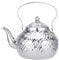 SANQIAHOME 2000ml Stainless Steel Antique Style teapot,with Infuser, Thickened Boiling Kettle, Lifting Handle,Silver, (DD)