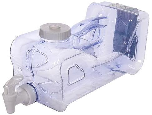 Botella Dispensador de Bebidas con Grifo. Garrafa de Plástico BPA Free Portátil para Frigorífico o Nevera (3,8L)