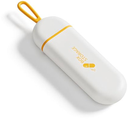 Pilulier Voyage Étanche à 3 Compartiments avec Corde en Silicone, Pilulier de Poche Portable et Résistante à l'Humidité, Organisateur de Pilules Compact pour Bureau et Voyage, Matériau Durable - Gris