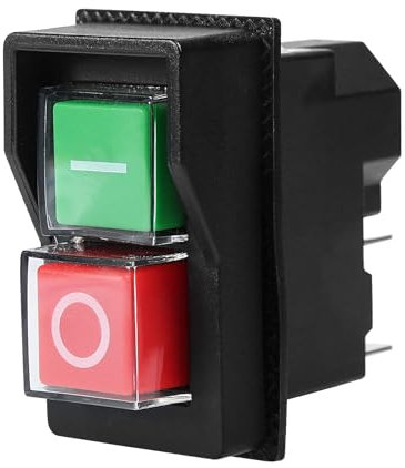 KJD17 Interruttore di Sicurezza 220V Interruttore a Pulsante 220V Interruttore Bipolare 220V Interruttore on off impermeabile 4 pin AC 250V 16A Avviamento magnetico Interruttore Start-Stop.