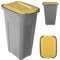 KADAX Cubo de basura para separación de residuos, 30 L, robusto cubo de basura con tapa hermética, contenedor de basura para sistema de separación de residuos, cubo de basura de plástico (1, tapa