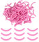 100 Stück Wimpernzange-Nachfüllpackungen, Silikon-Wimpernzange-Pads, Wimpernzange-Nachfüllpackungen, Wimpernzange-Ersatzpads, Wimpernzange-Nachfüllpackungen (Pink)