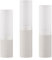 blomus Windlichter Set 3-TLG. - FARO - | Farbe Moonbeam | Stilvolle Teelichthalter aus Glas & Edelstahl | Elegantes Design in Beige | Für stimmungsvolle Beleuchtung | H 19, 21, 23 cm, Ø 5 cm