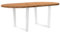 vidaXL Esstisch Hellbraun 200x100x74 cm Massivholz Eiche Oval, Küchentisch, Restauranttisch, Tisch Restaurant, Esszimmertisch, Bistrotisch