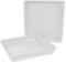 TOYANDONA 2 Pièces Plateau de Pot de Fleur bac d'égouttement pour Pot de Fleurs carré Plateau de jardinière Soucoupe bac à Plantes Plateau Pot carré Petit Plateau carré Plastique Blanche
