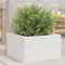 Iiaky Jardinera de Madera maceteros Exterior Jardinera Balcon Jardinera Madera jardineras Exterior Maciza de Pino Blanca 40x40x23 cm