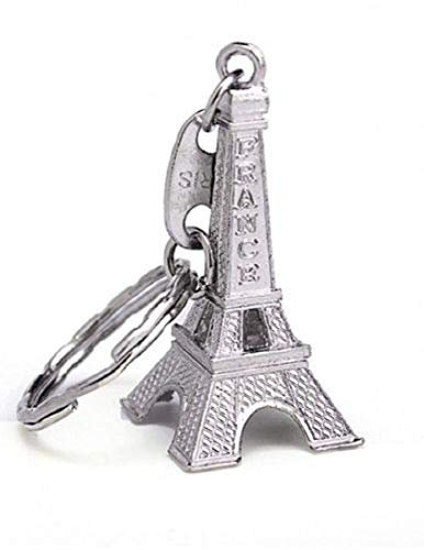 Eifelturm aus Paris Schlüsselanhänger Stadt der Liebe silberfarben 5cm | Frankreich | Tower | Love | Geschenk | Damen | Frauen | herren | Männer | Kinder | Turm |