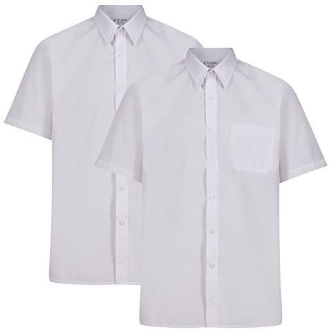 Trutex Boy's NSS School Top, White, 9-10 Years (Manufacturer Size 12.5 UK)
