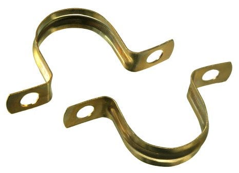 Rohrschellen aus Kupfer, für 22 mm Rohre, 48 Stück
