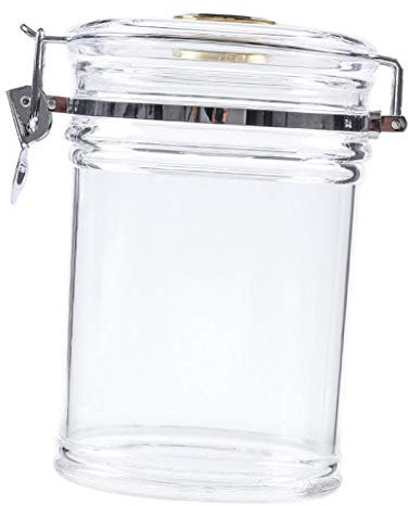 Colcolo Jar Pot Humidor Box Acryl Aufbewahrungsbox mit Gummidichtung Pro Topf, 127x127x185mm