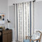 SWECOMZE 1er-Pack Flachs Gardinen Boho Vorhang Baumwolle Leinen-Optik mit Quaste Wohnzimmer Schlafzimmer Geometrischmuster Blickdichte Vorhänge (Style B,240 X 150cm H x B)