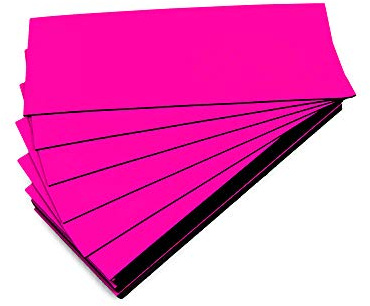 Magnet-Etiketten, Farbe (Rosa, Länge 5 cm, Breite 4 cm), 25 Stück
