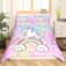 Loussiesd Mädchen Einhorn Bettwäsche Kinder 155x220cm Regenbogen Einhorn drucken Bettwäsche Set Fischschuppen Wolken Dekor Bettbezug Set Süßes Rosa Bettwäsche mit 1 Kissenbezug 80x80cm, Mikrofaser