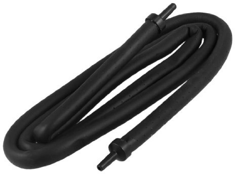 Ruilogod Gummi Aquarium Aquarium Schlauch Rohrluft Sauerstoff Vorhang Blase 48 Länge schwarz