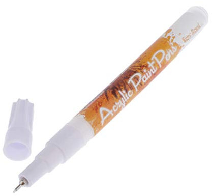 LOVIVER Paint Pen for Rock Painting, Canvas, Wood, Glass, Mugs, Pumpkins, crafts, Scrapbooking Supplies, Paint Marker Pens Permanent, White