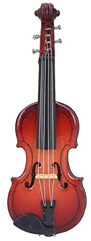 Natudeco Violin Brosche Musikinstrument Modell Anstecknadel Frauen Brosche Pins ohne Widerhaken Exquisite Craft Ornament Dress Accessoires für Geschenkdekoration