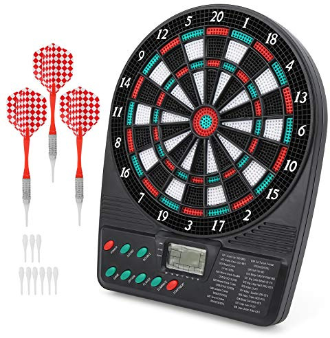 Elektronische Dartscheibe, Stabile Kunststoff-Dartscheibe mit Automatischer Punktzahl, Hohe Leistung FüR den Outdoor-Hausbar-Nachtclub