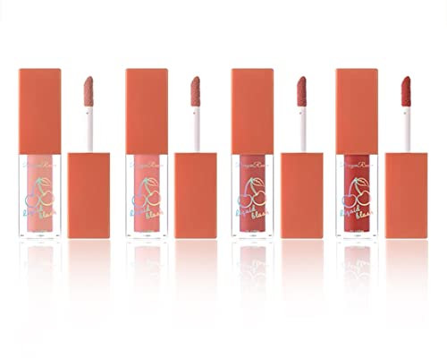 Fard à Joues Liquide Blush en Crème Mat, 4Pcs Fard à Joues Crème pour un éclat longue tenue d'apparence naturelle, Mélangeable, pour joues et lèvres, pour tous les teints, Blush soft pink